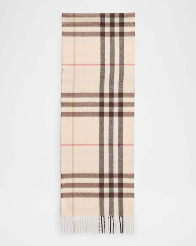 Giant Check-Print Cashmere Scarf